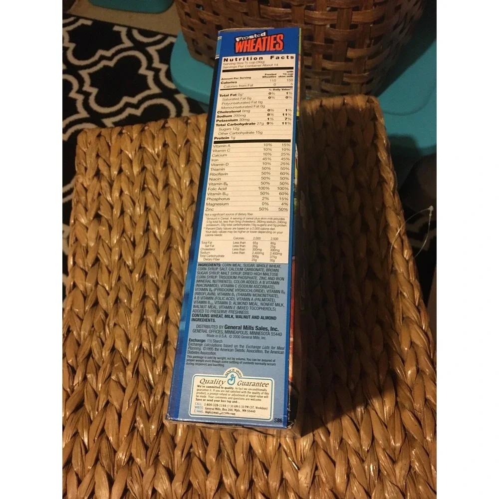 VTG‎ Sealed Ken Griffey Jr. Frosted Wheaties Cereal Box Seattle Mariners 1996